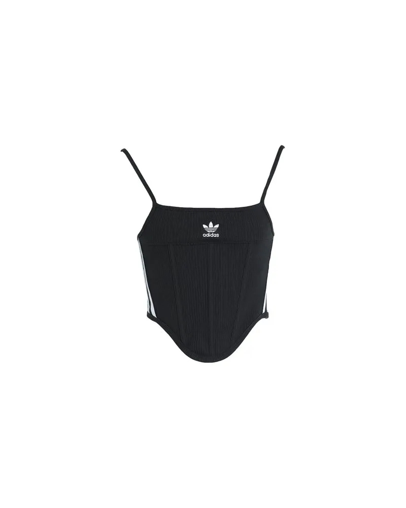 adidas 3 S CORSET  - 3 S CORSET - TOPS - Topsauf YOOX.COM Schwarz