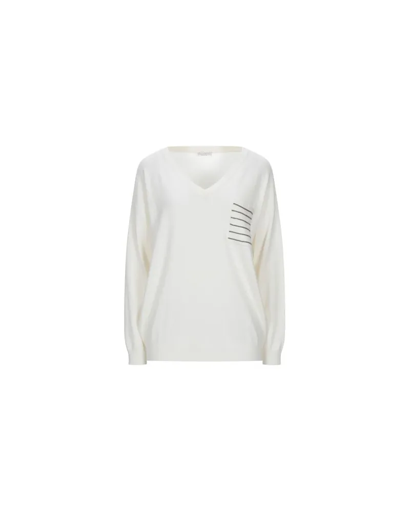 Brunello Cucinelli STRICKWAREN - Pulloverauf YOOX.COM Elfenbein