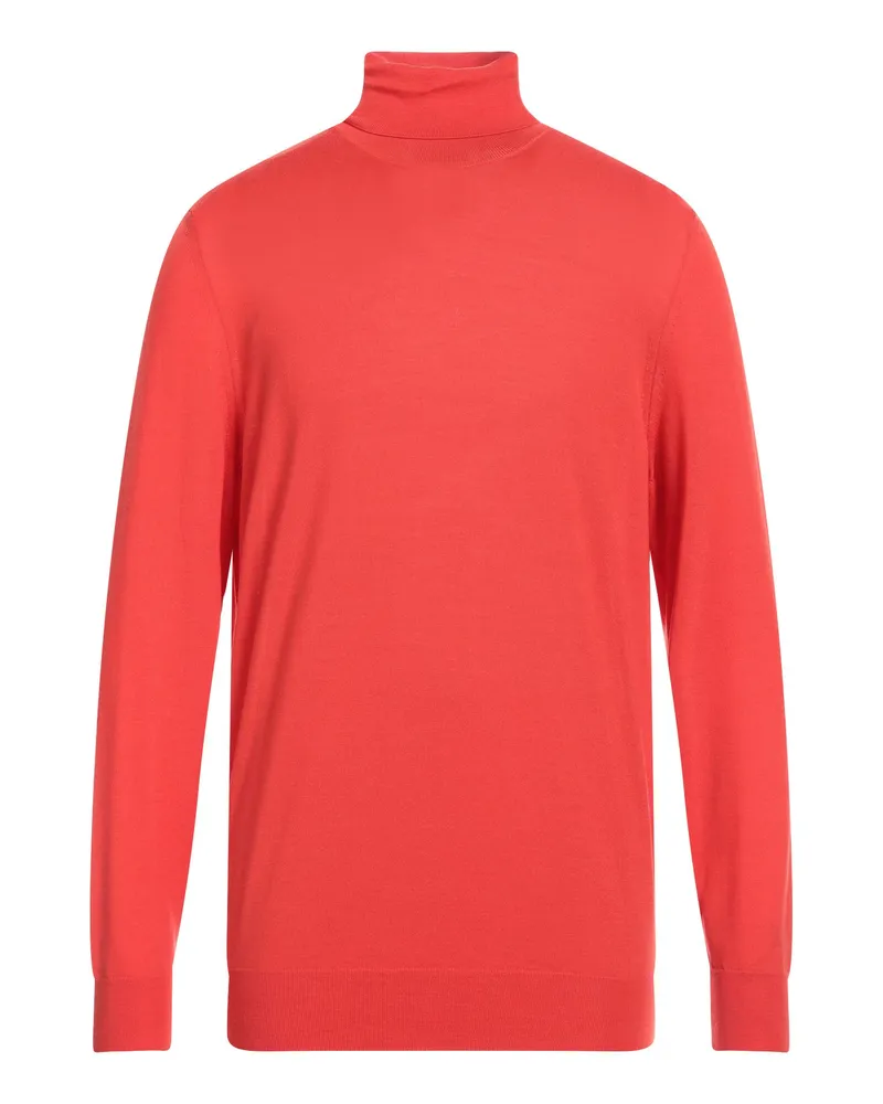 Drumohr  Rollkragenpullover Tomatenrot