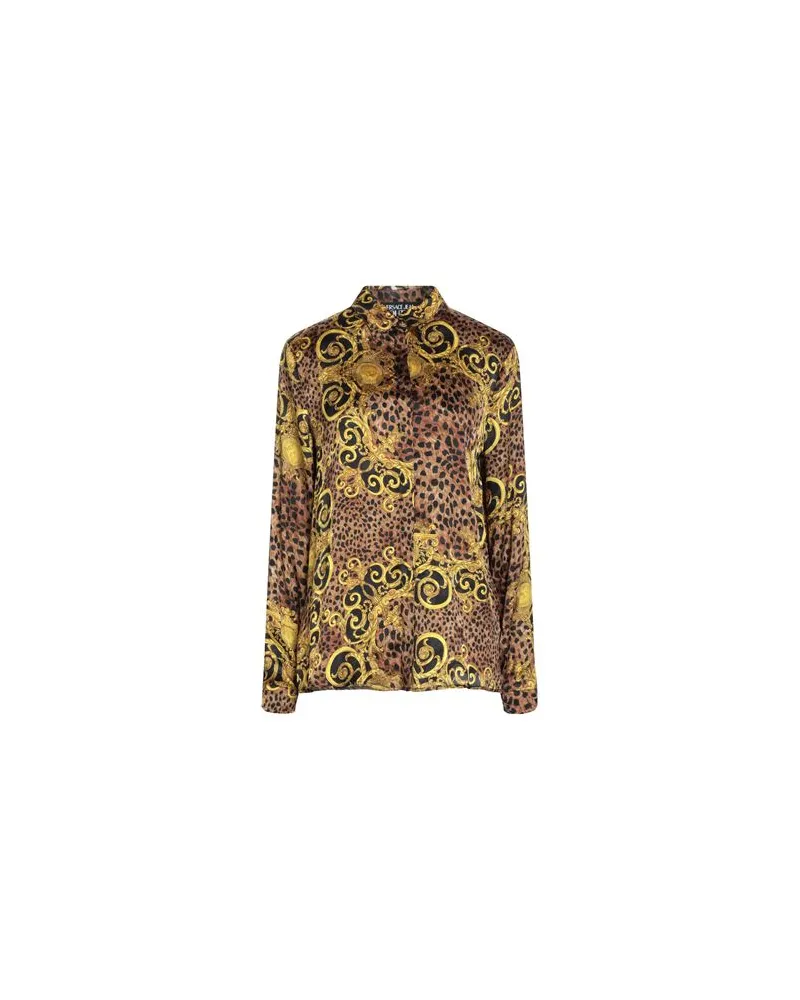 Versace Jeans TOPS - Hemdenauf YOOX.COM Dunkelbraun