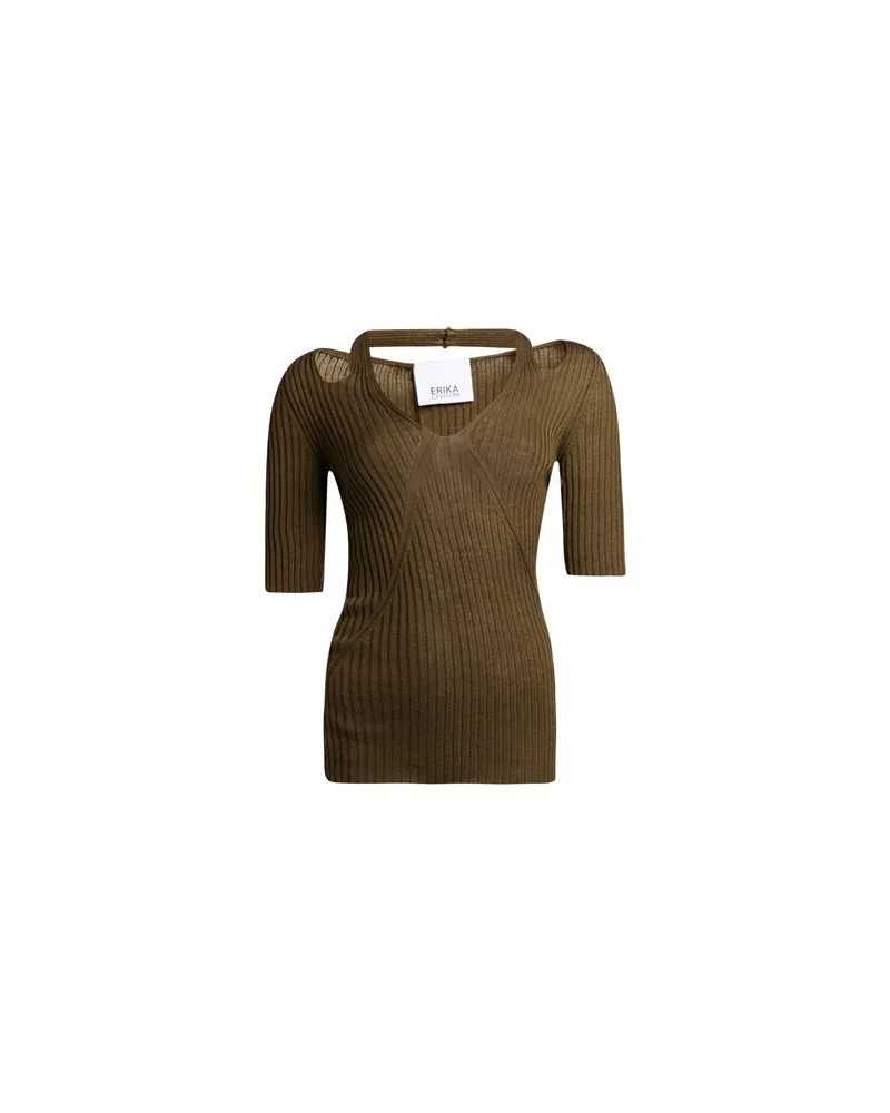 Erika Cavallini STRICKWAREN - Pulloverauf YOOX.COM Militärgrün