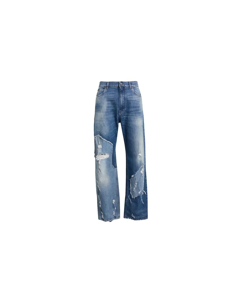 Dolce & Gabbana HOSEN & RÖCKE - Jeanshosenauf YOOX.COM Blau