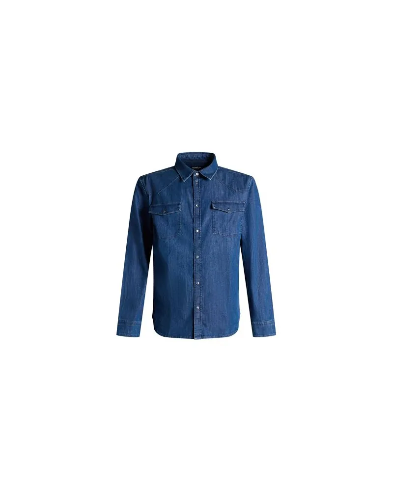 Dondup TOPS - Jeanshemdenauf YOOX.COM Blau