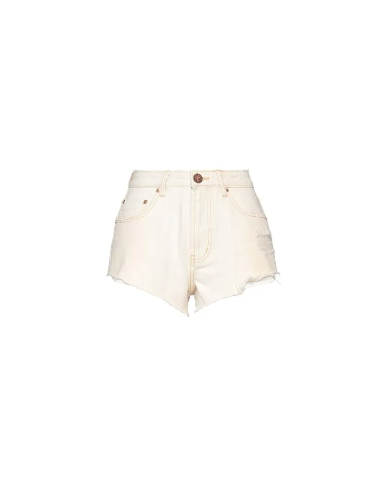 One Teaspoon HOSEN & RÖCKE - Jeansshortsauf YOOX.COM Elfenbein