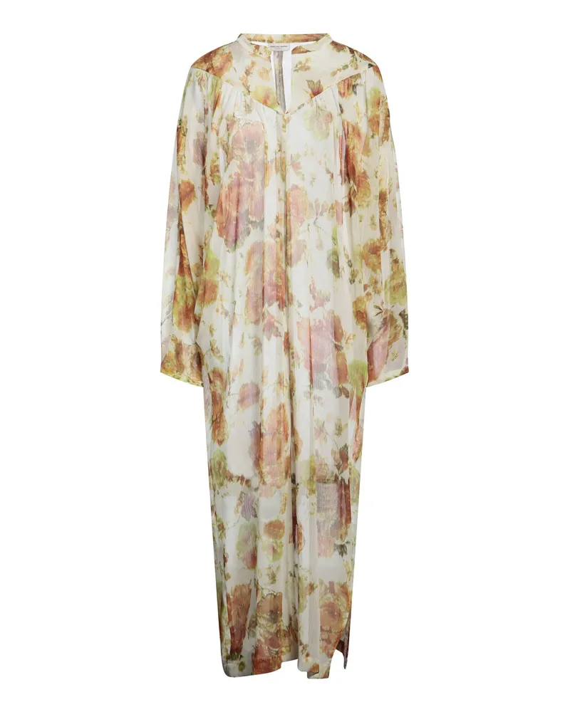 Dries van Noten Maxi-Kleid Hellgelb