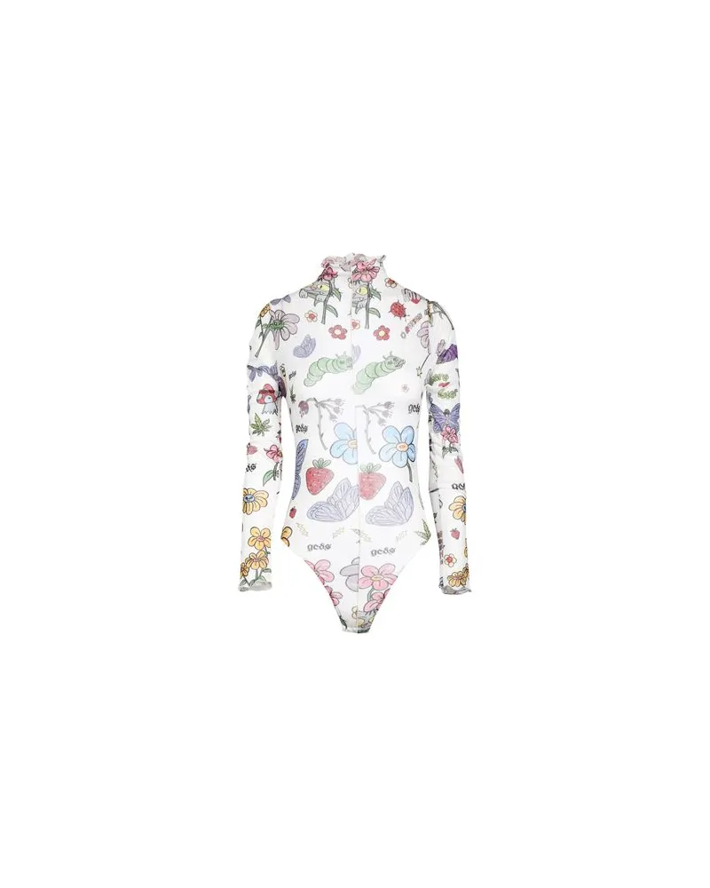 GCDS TOPS - Bodysuitsauf YOOX.COM Weiß