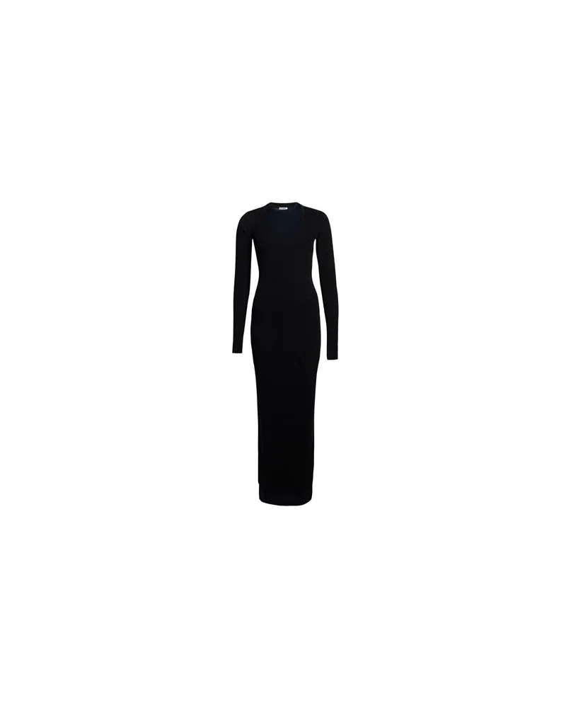 Jil Sander KLEIDER - Maxi-Kleiderauf YOOX.COM Marineblau