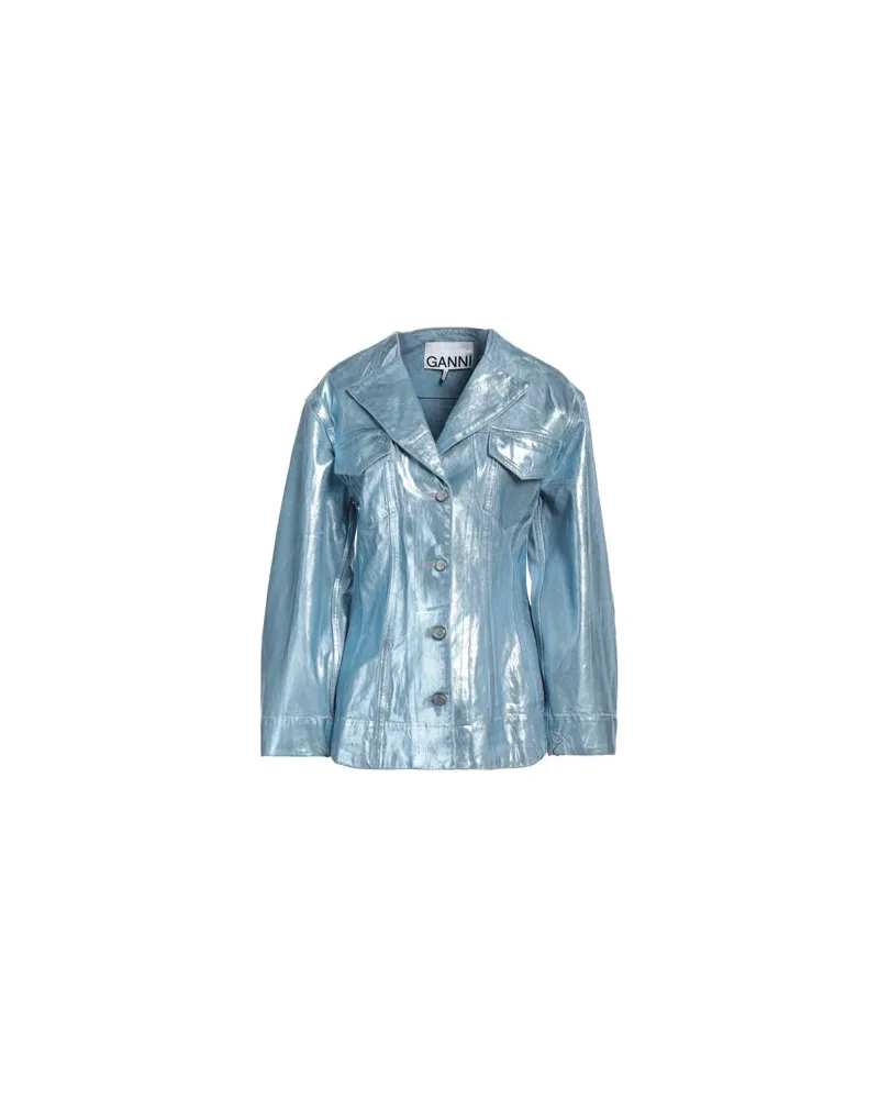 Ganni JACKEN & MÄNTEL - Jeansjacken/Mäntelauf YOOX.COM Blau