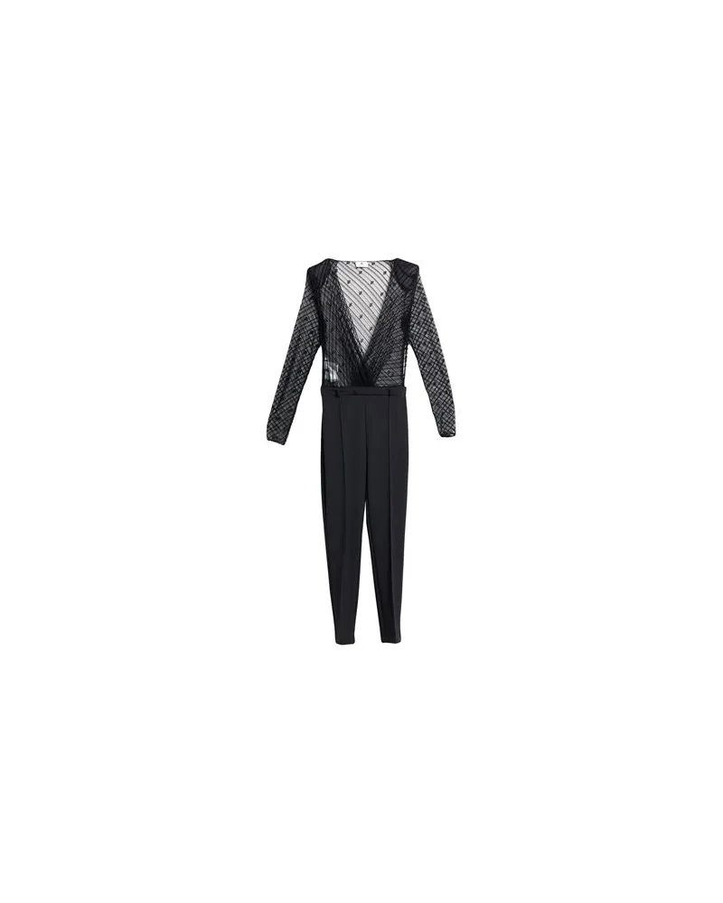 Elisabetta Franchi OVERALLS - Jumpsuitsauf YOOX.COM Schwarz