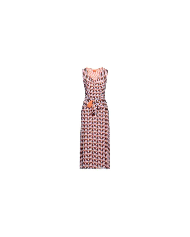 FISICO-Cristina Ferrari KLEIDER - Maxi-Kleiderauf YOOX.COM Orange