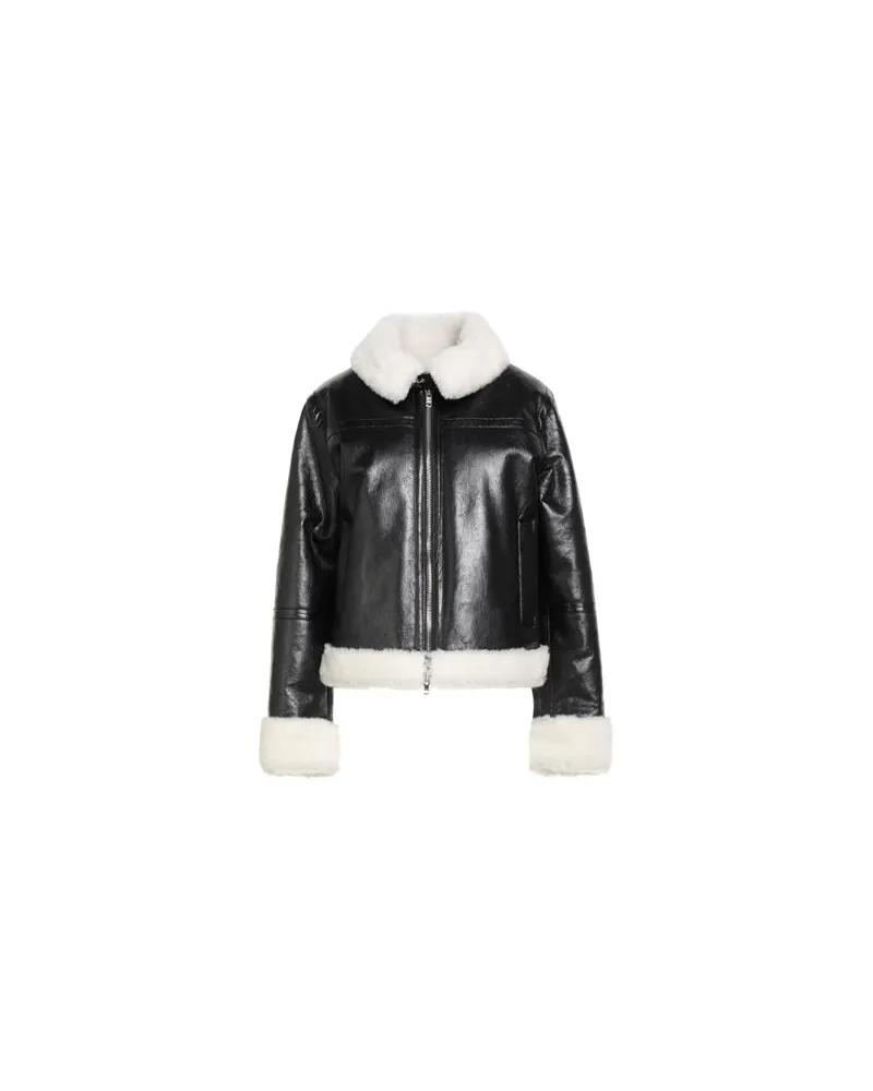 STAND JACKEN & MÄNTEL - Shearling- & Kunstfellauf YOOX.COM Schwarz