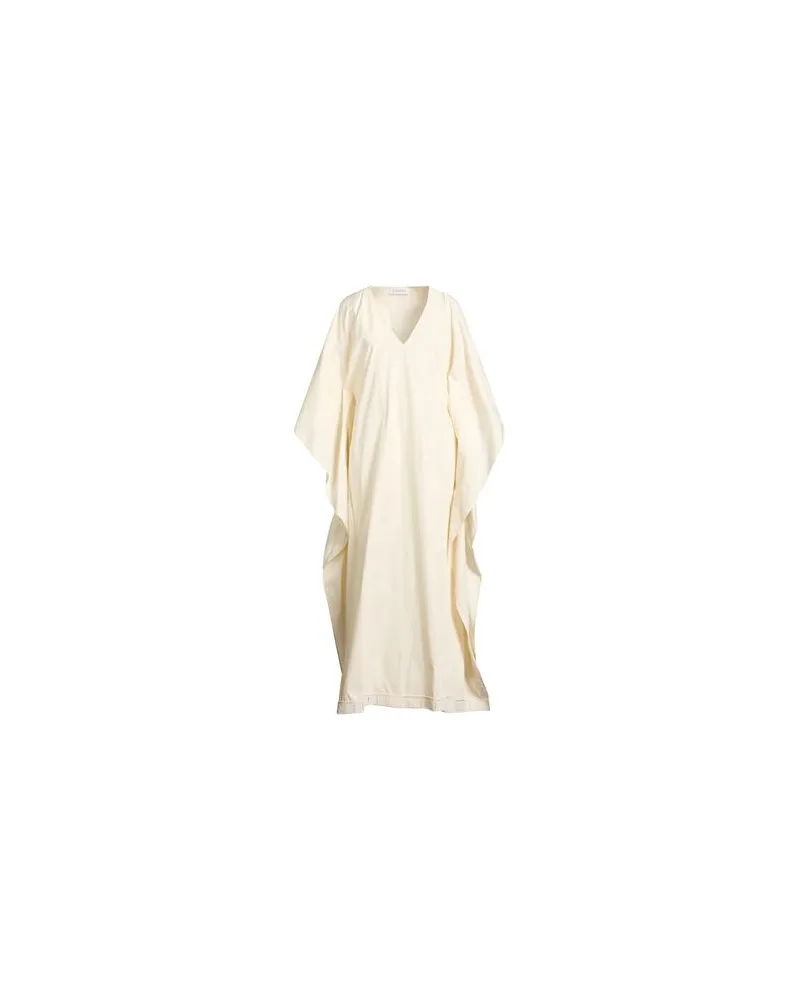 Lanvin KLEIDER - Maxi-Kleiderauf YOOX.COM Cremeweiß