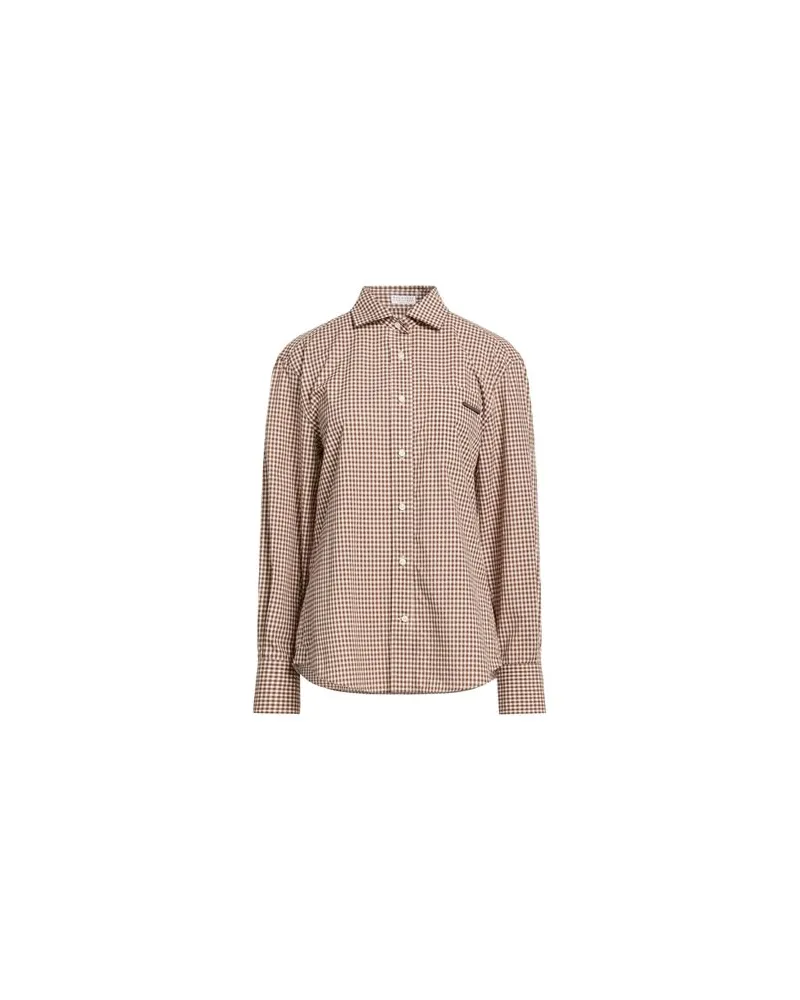 Brunello Cucinelli TOPS - Hemdenauf YOOX.COM Braun