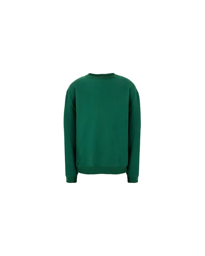 8 by Yoox ORGANIC COTTON BLEND RELAXED FIT SWEATSHIRT - TOPS - Sweatshirtsauf YOOX.COM Dunkelgrün