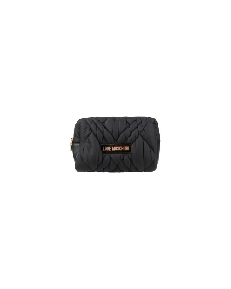 Moschino Kleinlederwaren - Kosmetiktäschchenauf YOOX.COM Schwarz
