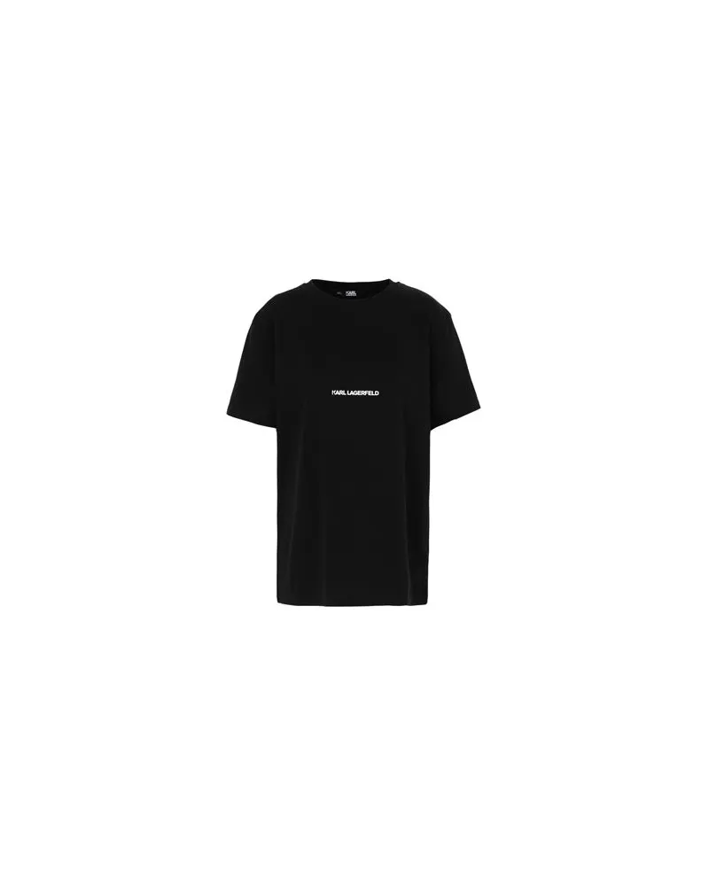 Karl Lagerfeld UNISEX LOGO T-SHIRT  - TOPS - T-shirtsauf YOOX.COM Schwarz