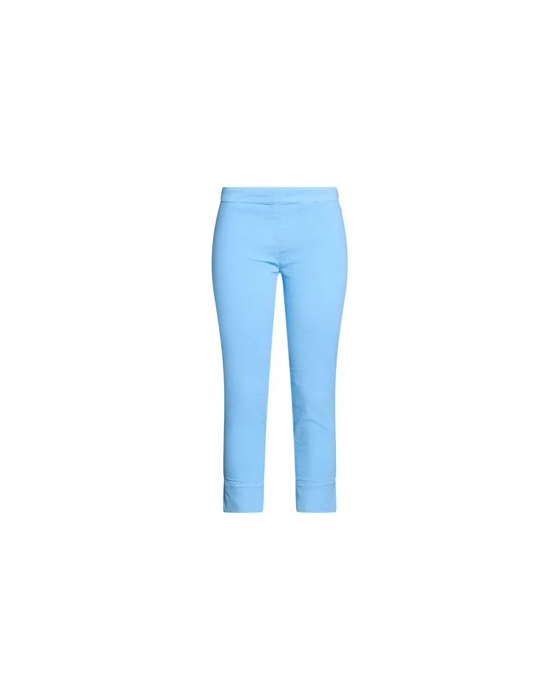 120% Lino HOSEN & RÖCKE - Hosenauf YOOX.COM Azurblau