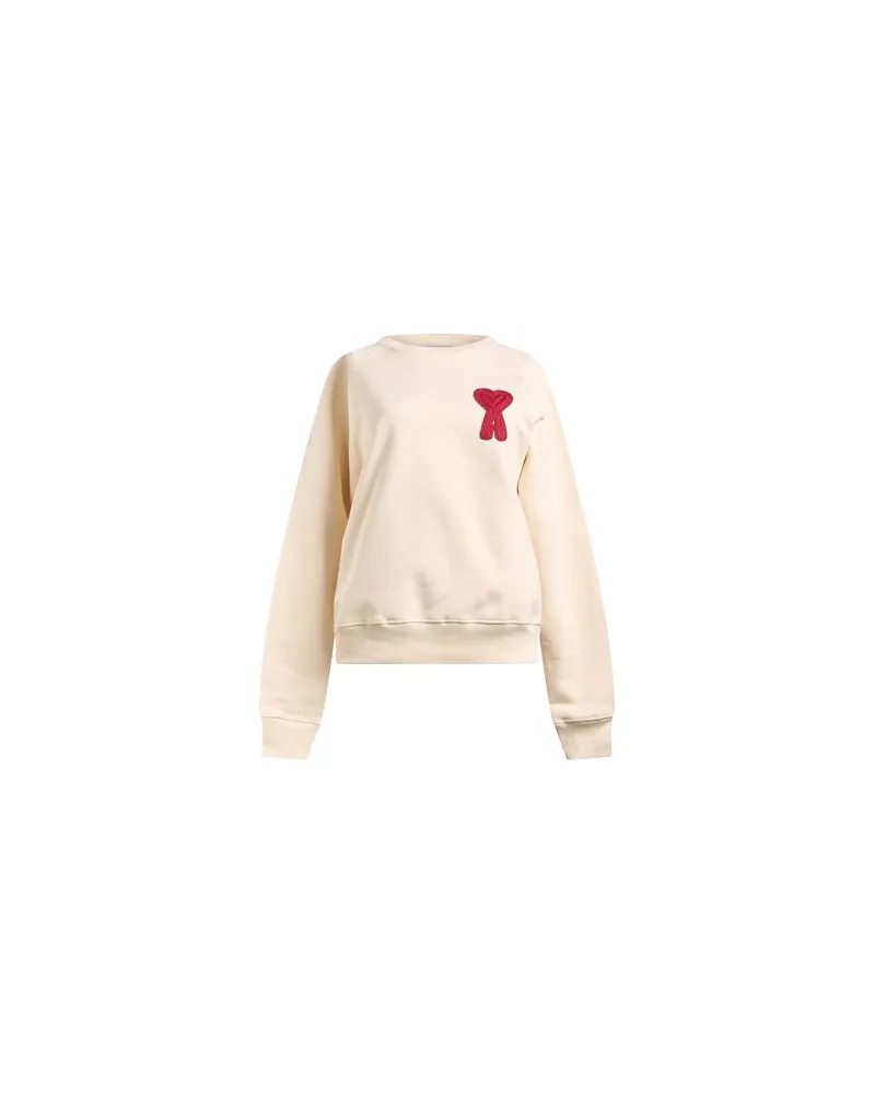 AMI Paris TOPS - Sweatshirtsauf YOOX.COM Cremeweiß