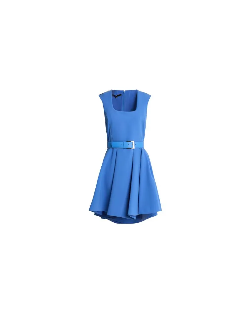 Elisabetta Franchi KLEIDER - Mini-Kleiderauf YOOX.COM Blau