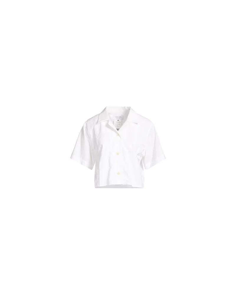 Marine Serre WHITE LINE - TOPS - Hemdenauf YOOX.COM Weiß