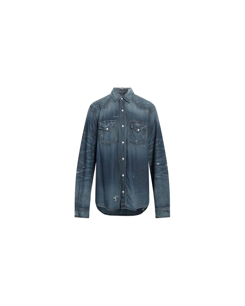 Amiri TOPS - Jeanshemdenauf YOOX.COM Blau