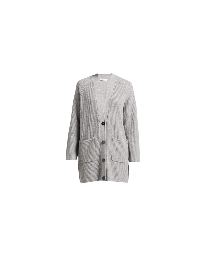 Caractère STRICKWAREN - Strickjackenauf YOOX.COM Grau