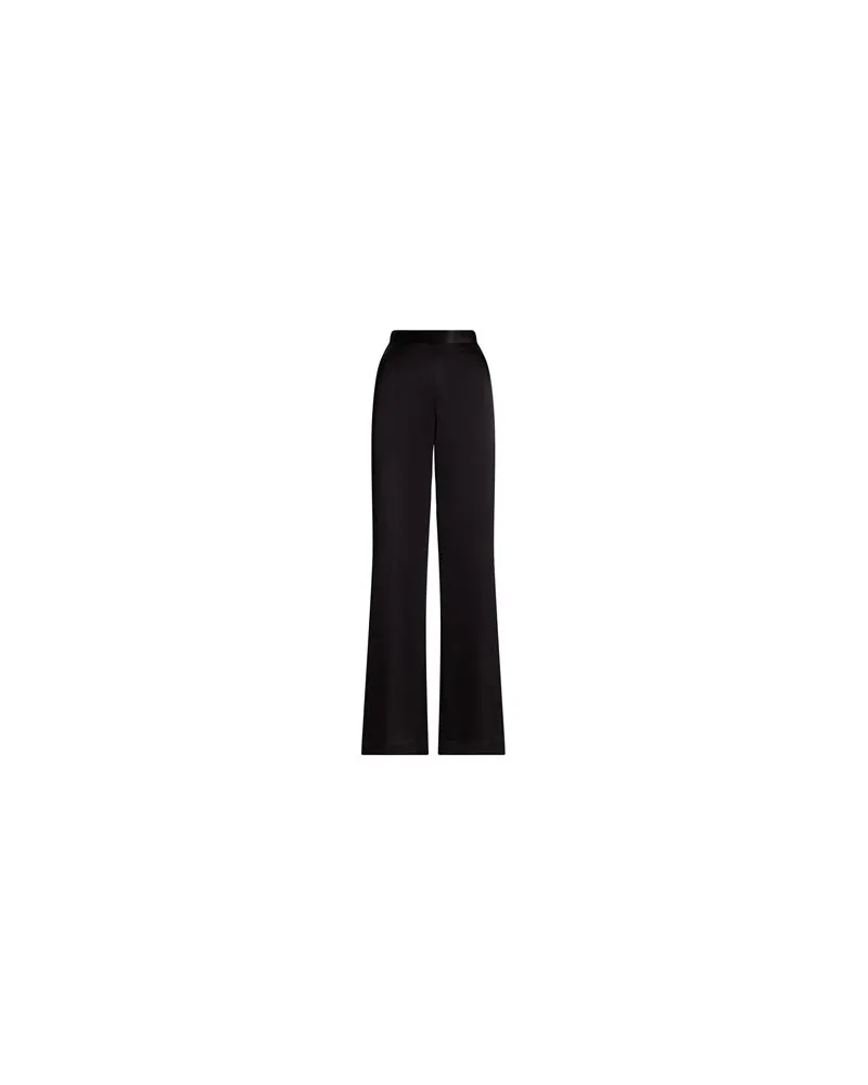 Ralph Lauren SATIN-BACK-CREPE WIDE-LEG PANT  - HOSEN & RÖCKE - Hosenauf YOOX.COM Schwarz