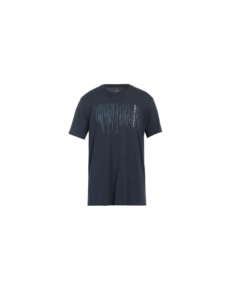 Armani Exchange TOPS - T-shirtsauf YOOX.COM Marineblau