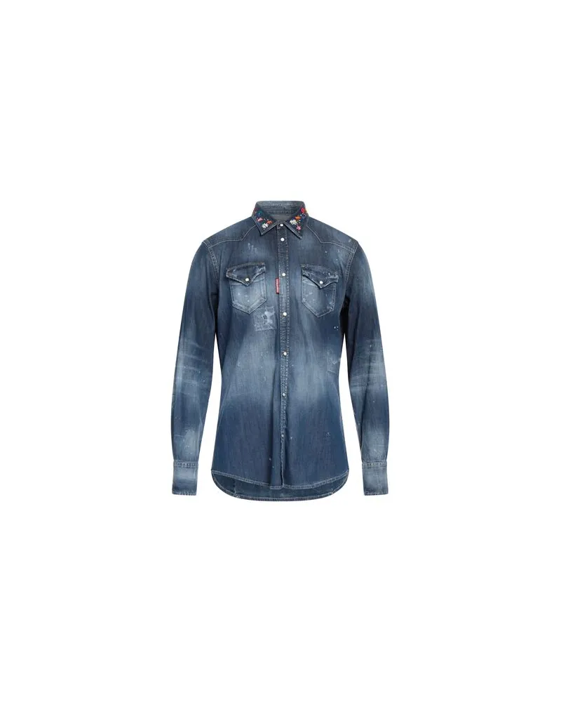 Dsquared2 TOPS - Jeanshemdenauf YOOX.COM Blau