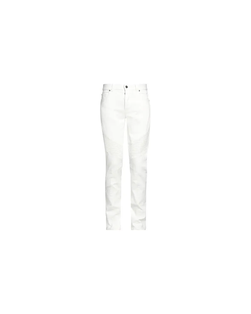 Balmain HOSEN & RÖCKE - Jeanshosenauf YOOX.COM Weiß