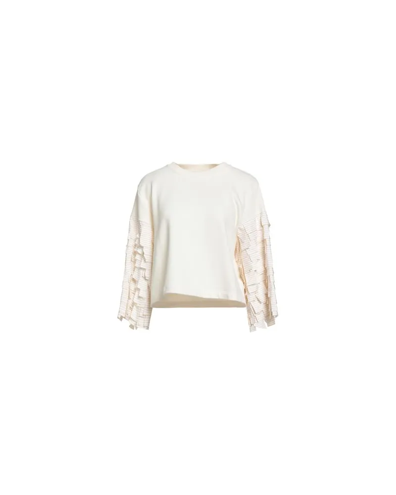 Jijil TOPS - Sweatshirtsauf YOOX.COM Elfenbein