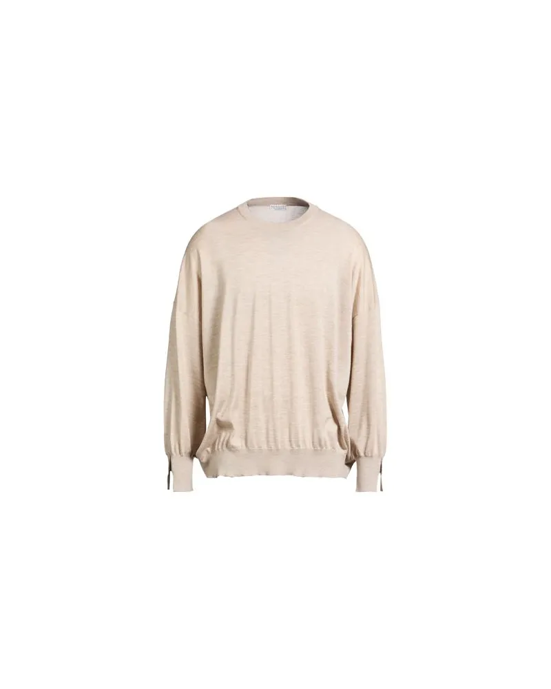 Brunello Cucinelli STRICKWAREN - Pulloverauf YOOX.COM Beige
