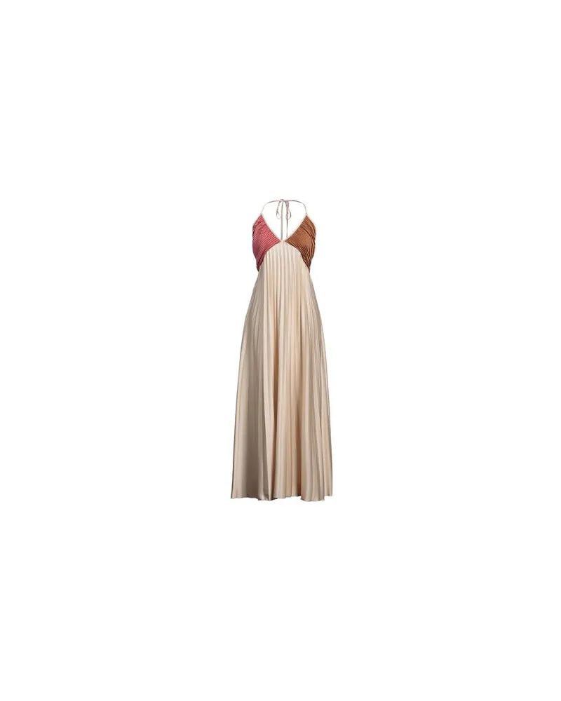 Kaos KLEIDER - Maxi-Kleiderauf YOOX.COM Beige