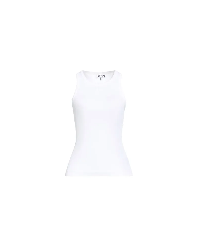 Ganni TOPS - Tank Topsauf YOOX.COM Weiß
