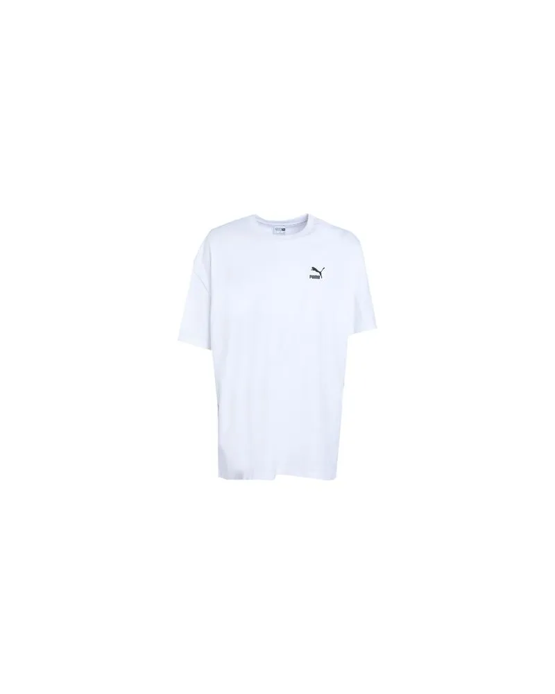 Puma Classics Oversized Tee  - Classics Oversized Tee - TOPS - T-shirtsauf YOOX.COM Weiß