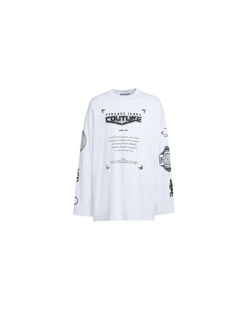 Versace Jeans TOPS - T-shirtsauf YOOX.COM Weiß