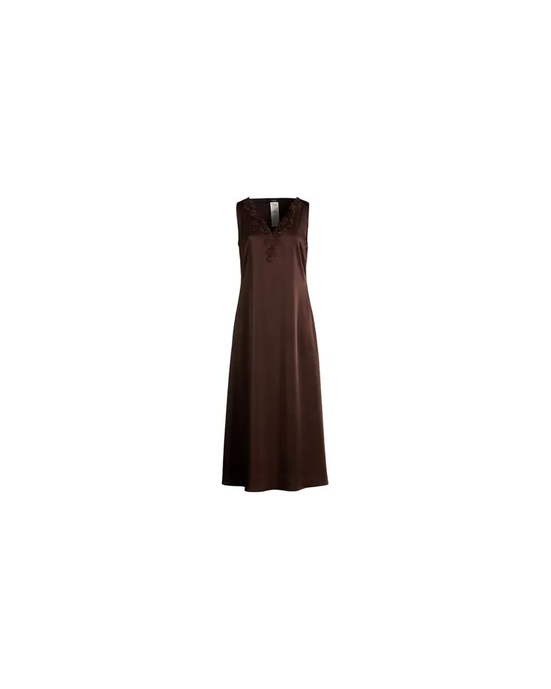 Max Mara KLEIDER - Maxi-Kleiderauf YOOX.COM Schokobraun