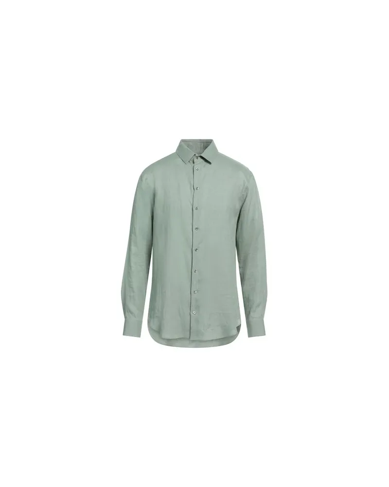 Giorgio Armani TOPS - Hemdenauf YOOX.COM Salbeigrün