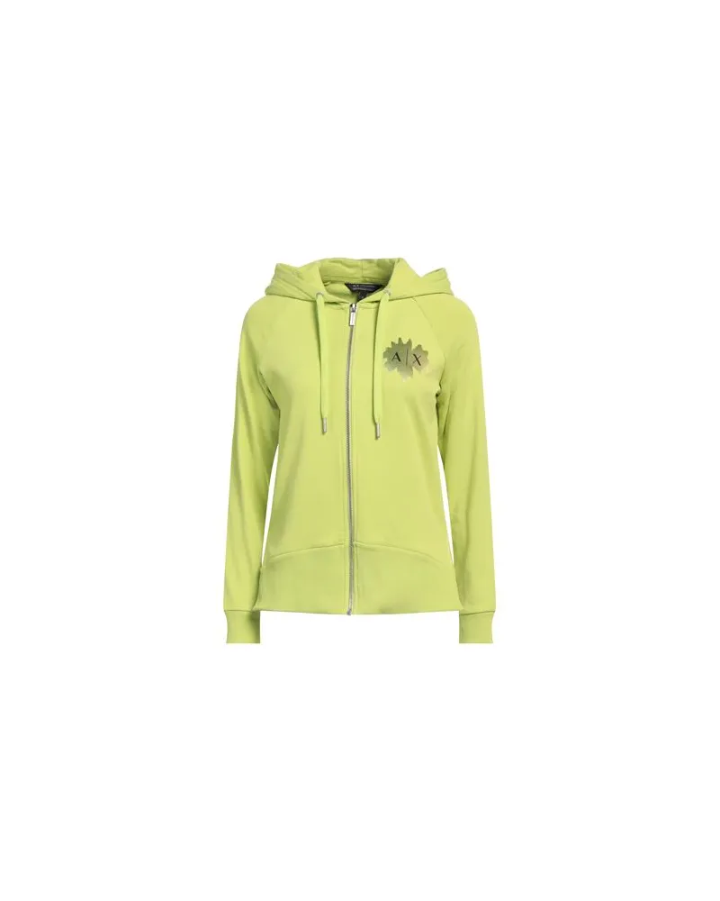 Armani Exchange TOPS - Sweatshirtsauf YOOX.COM Limettengrün