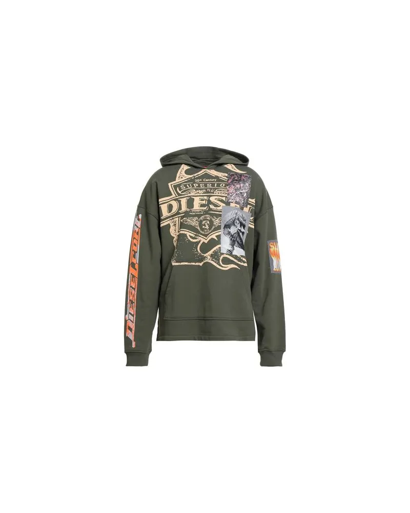 Diesel TOPS - Sweatshirtsauf YOOX.COM Militärgrün