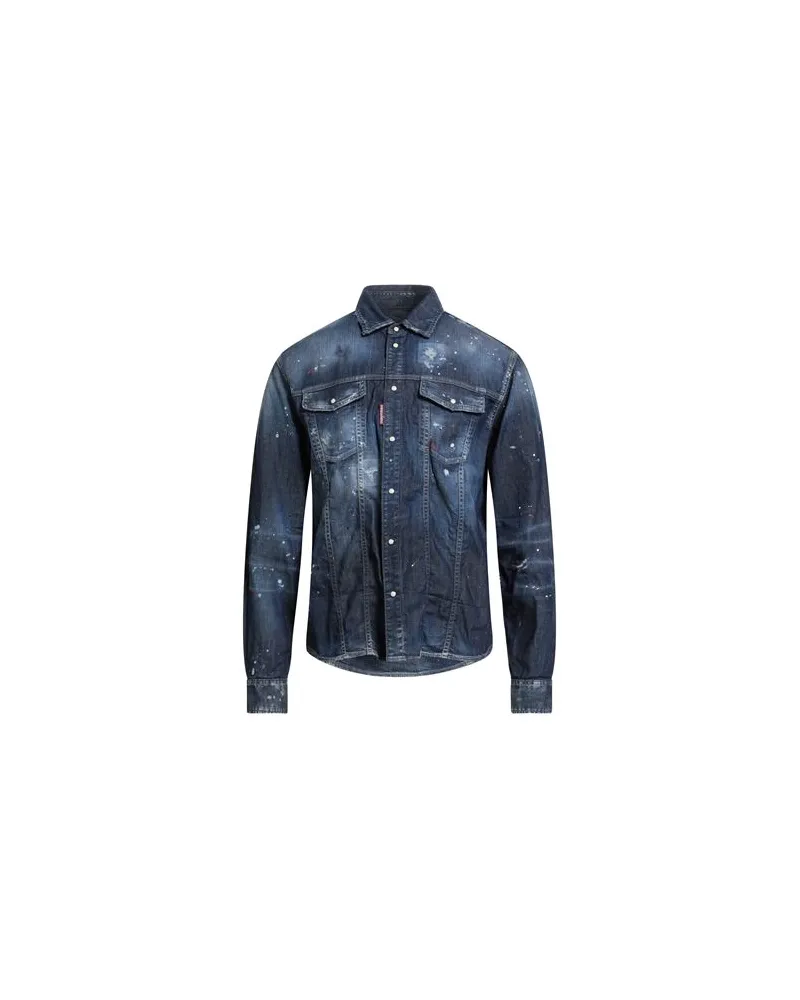 Dsquared2 TOPS - Jeanshemdenauf YOOX.COM Blau