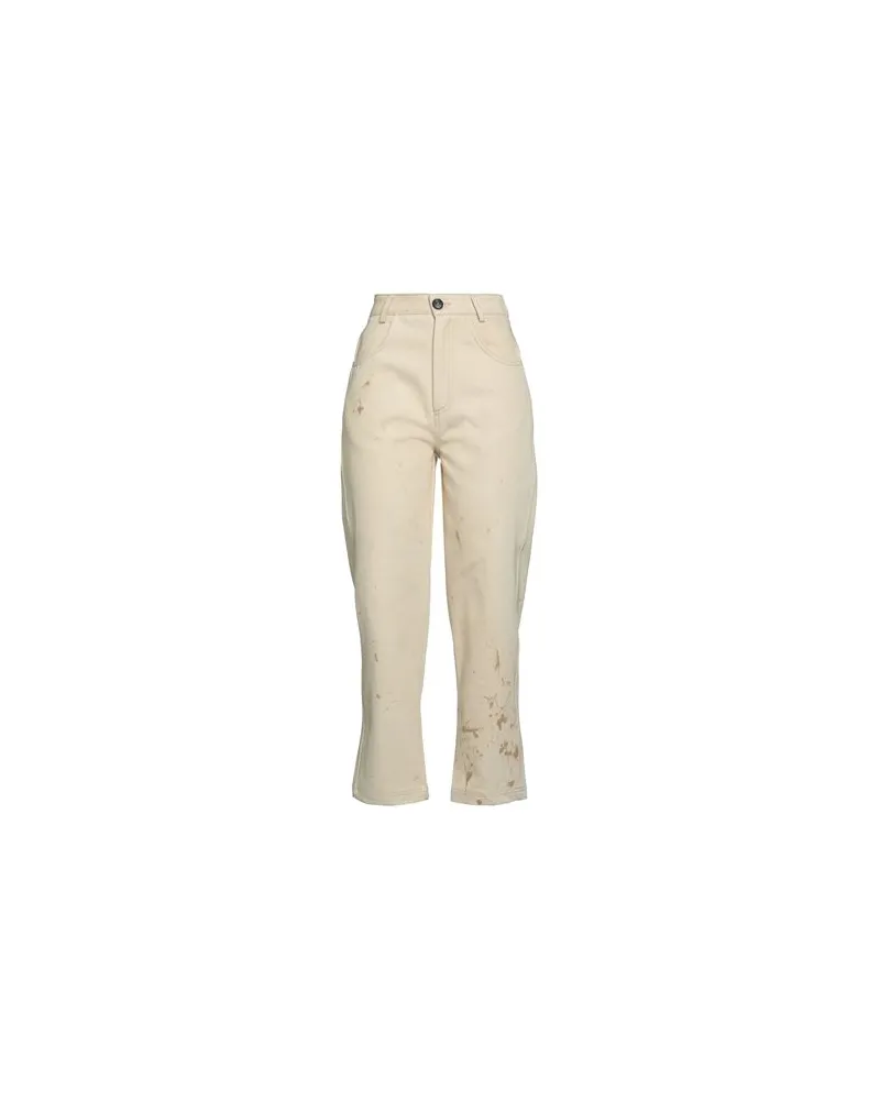 TELA HOSEN & RÖCKE - Jeanshosenauf YOOX.COM Beige