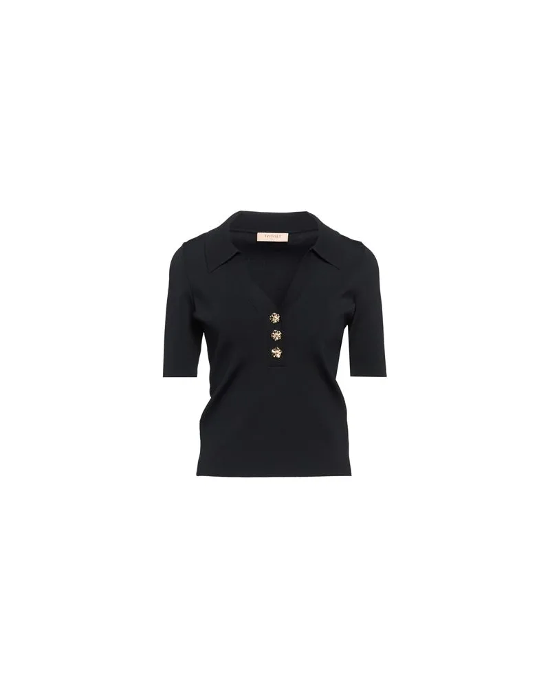 Twin-Set TOPS - Poloshirtsauf YOOX.COM Schwarz