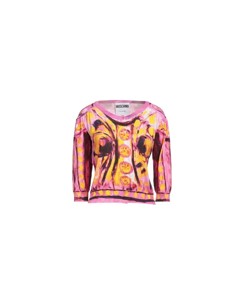 Moschino STRICKWAREN - Strickjackenauf YOOX.COM Fuchsia