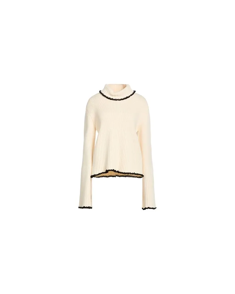 Jil Sander STRICKWAREN - Rollkragenpulloverauf YOOX.COM Cremeweiß