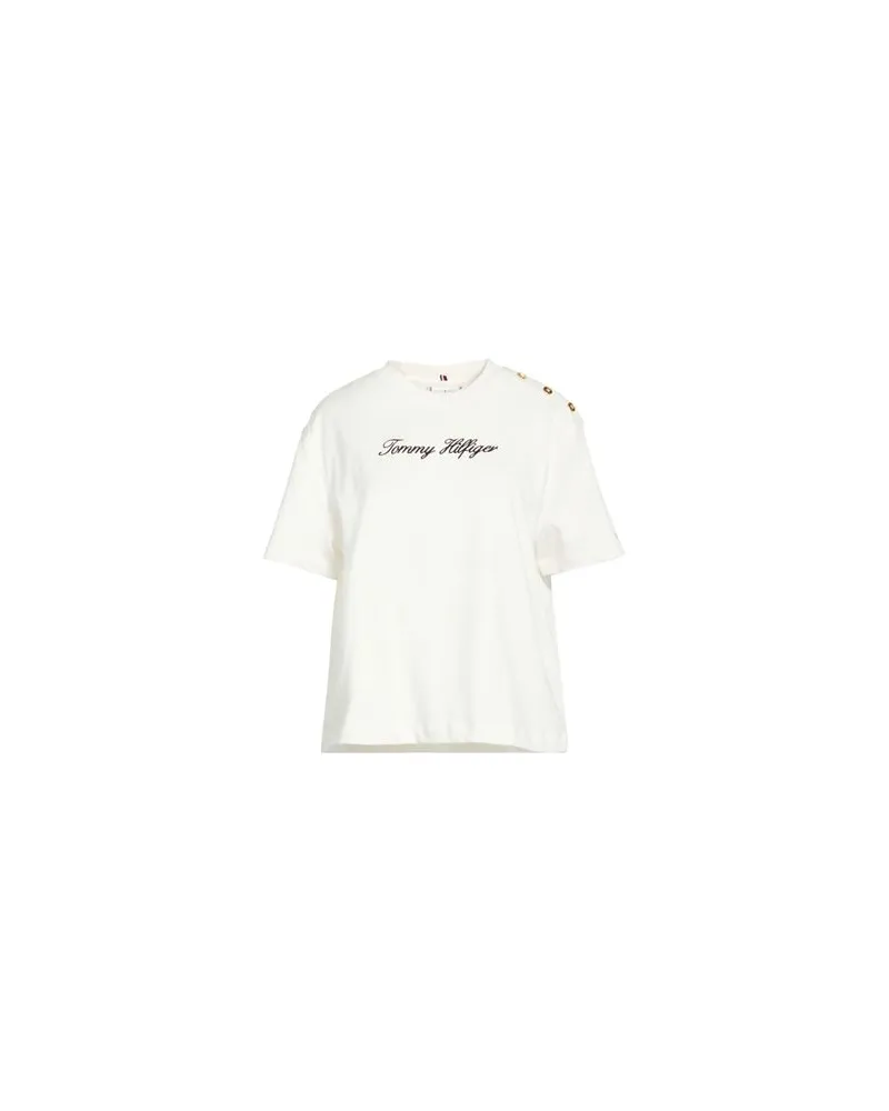 Tommy Hilfiger TOPS - T-shirtsauf YOOX.COM Cremeweiß