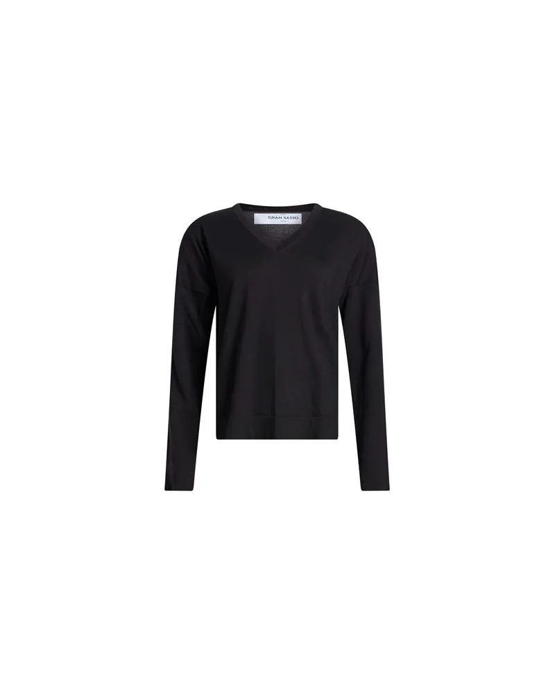 Gran Sasso STRICKWAREN - Pulloverauf YOOX.COM Schwarz