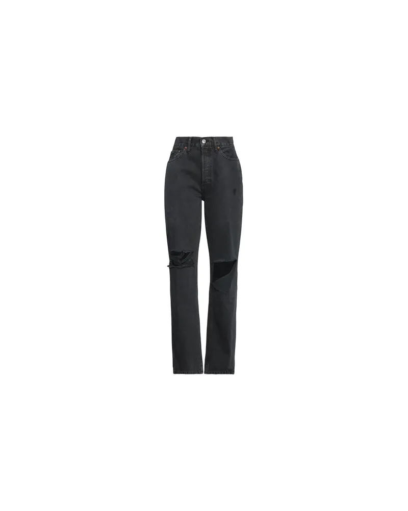RE/DONE HOSEN & RÖCKE - Jeanshosenauf YOOX.COM Schwarz