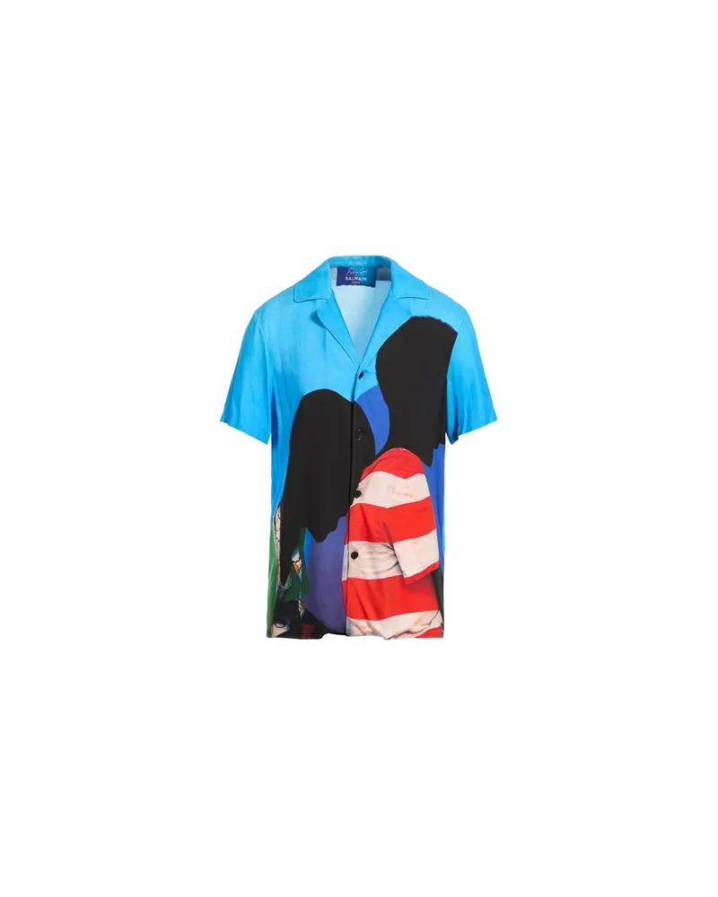 Balmain TOPS - Hemdenauf YOOX.COM Azurblau