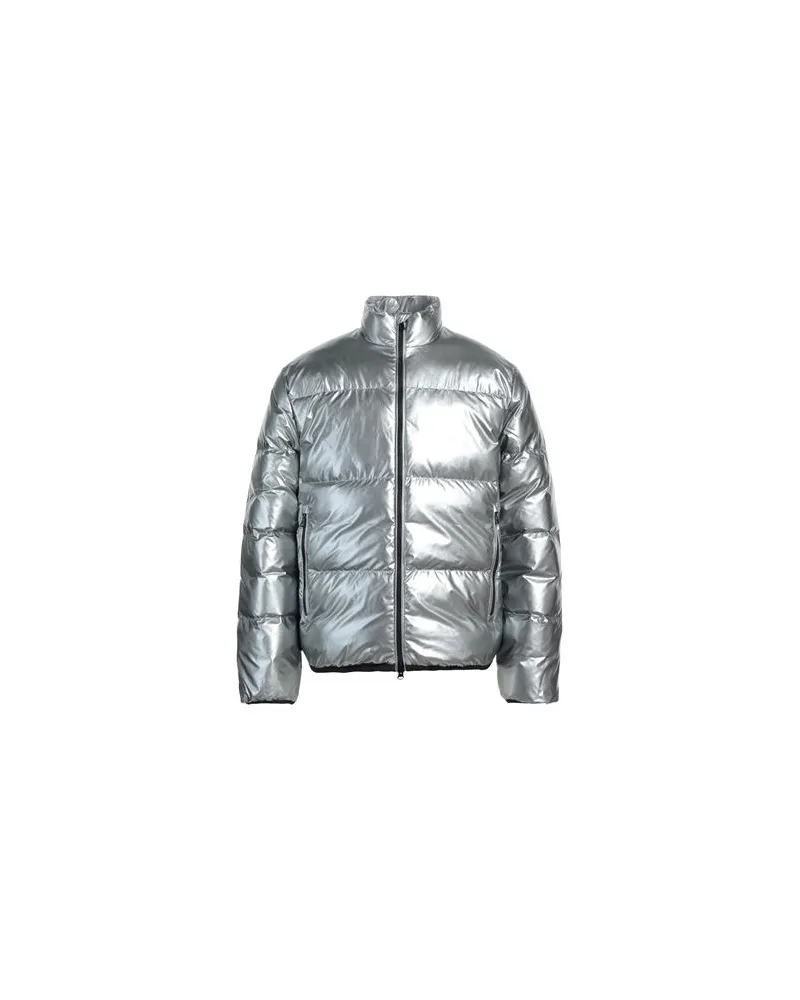 EA7 JACKEN & MÄNTEL - Pufferjacken & Daunenjackenauf YOOX.COM Silber